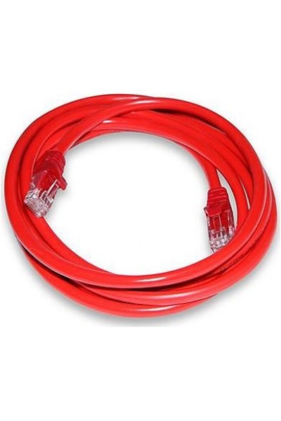 KRN019574 كابل التصحيح الأحمر Inca Cat6 26 Awg 3mt