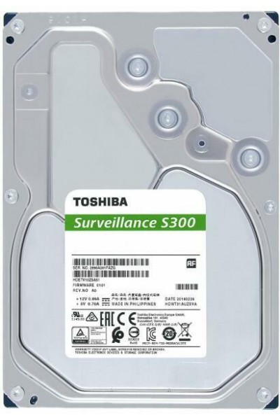 KRN019680 قرص صلب توشيبا 6 تيرابايت 3.5 S300 5400 دورة في الدقيقة 256 ميجابايت SATA3 HDWT860UZSVA Security 24-7