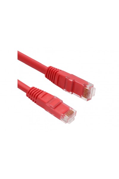 KRN019686 Vcom NP611B-R-1.0 Cat6 1.0MT كابل التصحيح Utp الأحمر