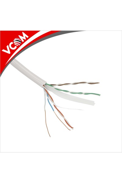 KRN019798 Vcom NC614-305 Utp Cat6 23 AWG 0.57CCA 305MT كابل رمادي