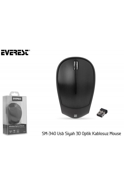 KRN020074 Everest SM-340 ماوس USB لاسلكي بصري ثلاثي الأبعاد
