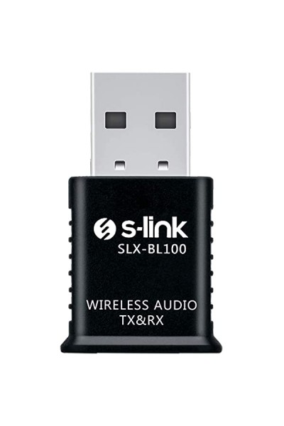 KRN020177 S-link SLX-BL100 2 في 1 جهاز استقبال موسيقى بلوتوث 3.5 جاك - جهاز إرسال