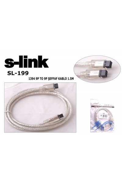 KRN020274 كابل S-link SL-199 9pin إلى 9pin 1.5mt Firewire