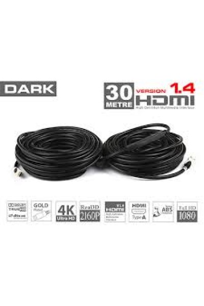 KRN020349 كابل DK HD CV14L3000A 30mt HDMI v1.4 3d led-lcd-ps3