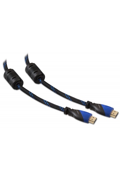 KRN020412 S-link SLX-264 HDMI إلى HDMI 10 متر ذهبي 24K + سترة واقية v2.0 Ultra HD 4K 3D HD 1080P كابل