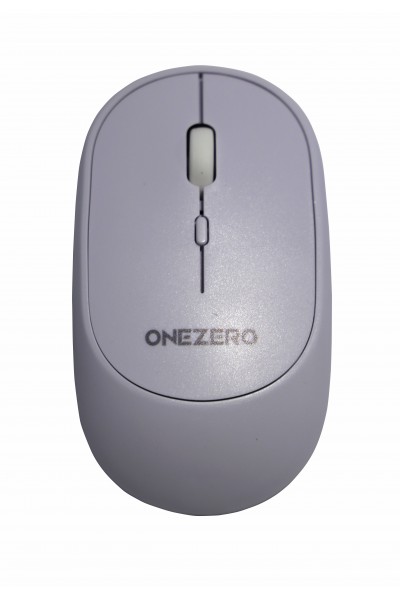 KRN020589 ماوس Onezero Ms-03 بلوتوث أبيض مع شاحن (زر تشغيل/إيقاف)