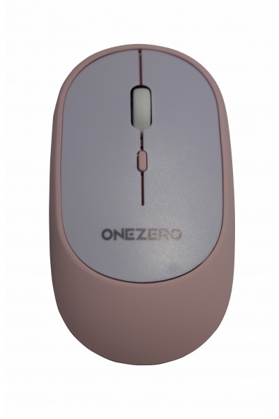 KRN020590 ماوس Onezero Ms-03 وردي بلوتوث مع شاحن (زر تشغيل/إيقاف)