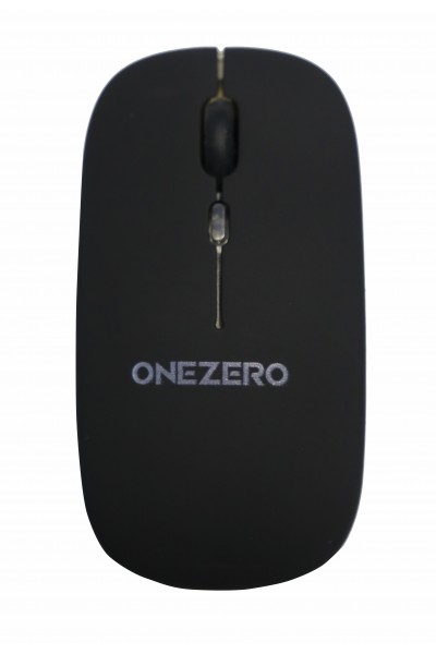 KRN020592 ماوس Onezero Ms-04 بلوتوث أسود مع شاحن (زر تشغيل/إيقاف)