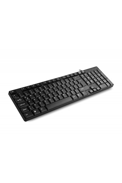 KRN020621 Everest KB-871U لوحة مفاتيح سلكية قياسية Q USB ذات 108 مفاتيح باللون الأسود