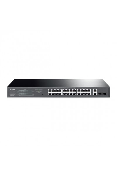 KRN020887 Tp-Link TL-SG1428PE 24 منفذ 10-100-1000 Poe+ Switch 2 Port SFP حامل حامل فولاذي