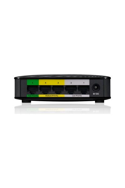 KRN020903 Zyxel GS105 V2 5 Port 10-100-1000 ميجابت في الثانية سويتش