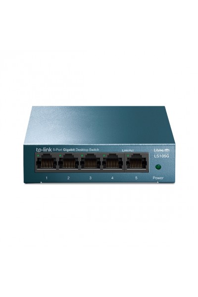 KRN020908 تي بي لينك LS105G 5 Port 10-100-1000 Mbps Switch حافظة معدنية