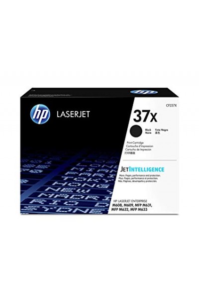 KRN020931 حبر HP 37X أسود أسود عالي السعة يصل إلى 25000 صفحة CF237X