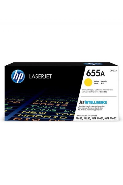 KRN020999 حبر HP 655A أصفر أصفر سعة 10500 صفحة CF452A