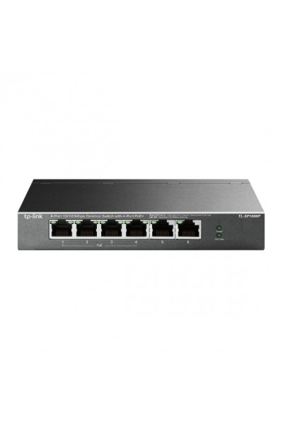 KRN021002 Tp-Link TL-SF1006P 5 Port 4 Port Poe+ 10-100 Mbps 2 Port Uplink Switch حافظة فولاذية