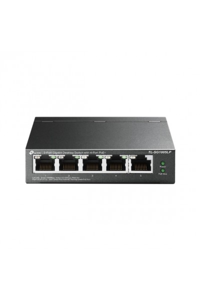 KRN021009 Tp-Link TL-SG1005LP 5 Port 4 Port Poe+ 10-100-1000 Mbps 1 Port Uplink Switch حافظة فولاذية