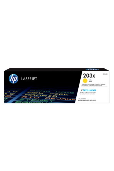 KRN021019 حبر HP 203X أصفر عالي السعة 2500 صفحة CF542X