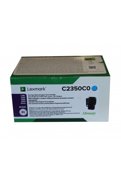 KRN021292 حبر Lexmark C2350C0 سعة 1000 صفحة باللون الأزرق السماوي C2325-2425-2535 MC2325-2425-2535-2640