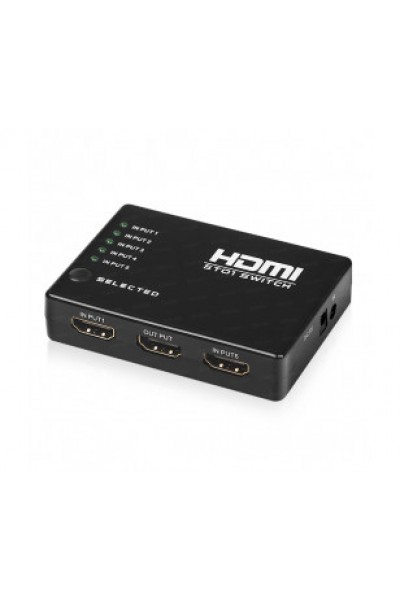 KRN021596 داكن كامل الوضوح 4 مدخل 1 مخرج HDMI للتحكم عن بعد (محدد)