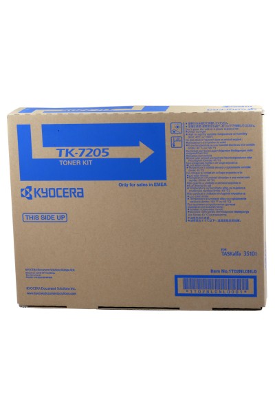 KRN021648 Kyocera TK-7205 حبر النسخ الأصلي Taskalfa 3510i-3511i 35000 صفحة