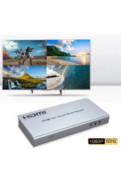 KRN021691 نوفا HDMI 4-1 رباعي متعدد المشاهد 4 مدخل 1 مخرج