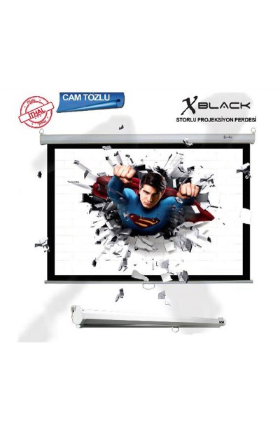 KRN022132 Xblack xge-180 شاشة عرض آلية تعمل بالتحكم عن بعد