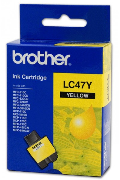 KRN022528 خرطوشة Brother LC-47Y أصفر أصفر 400 صفحة DCP-110-115 MFC-210-215-310-315