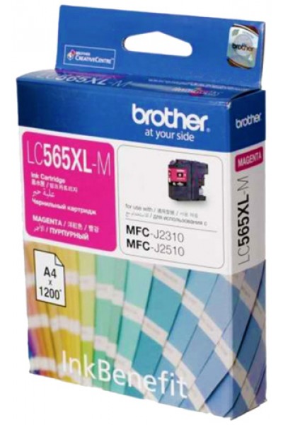 KRN022540 خرطوشة Brother LC565XLM باللون الأحمر الأرجواني سعة 1200 صفحة MFC-J3520-J3720