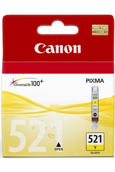 KRN022625 خرطوشة حبر Canon CLI-521Y أصفر أصفر MP260-540-550-560-620-630 MX860-870