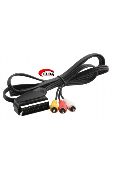 KRN022643 ELBA C50338 كابل سكارت الى 3RCA 1.5MT