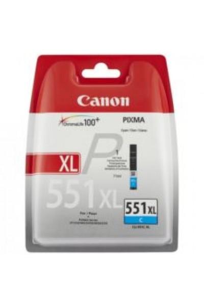 KRN022646 خرطوشة حبر Canon CLI-551XL C سماوي سماوي عالية السعة IP7250 MX925