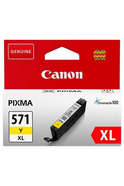 KRN022670 خرطوشة حبر Canon CLI-571XL Y أصفر أصفر عالية السعة TS5050-9050
