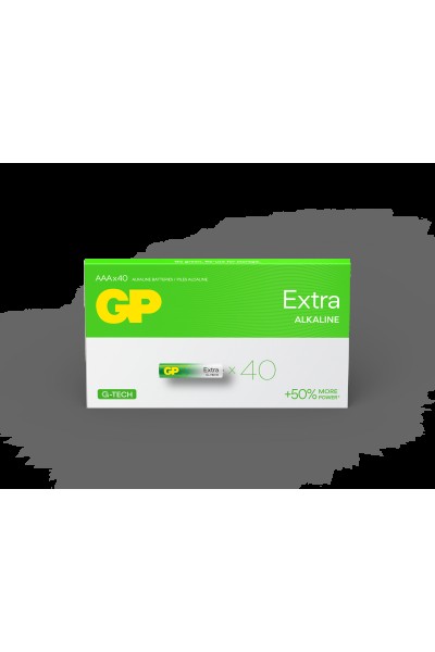 KRN022738 Gp R03 AAA حجم بطارية قلم قلوية إضافية رفيعة 40 حزمة GP24AXET-2EUECS40