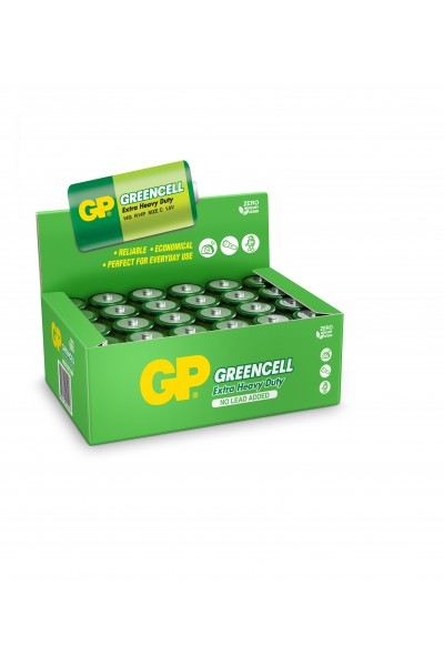 KRN022751 GP Greencel R14 بطارية زنك متوسطة الحجم 24 حزمة GP14G-2S2