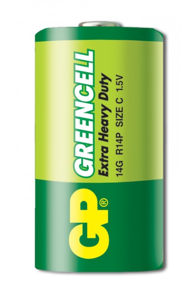 KRN022751 GP Greencel R14 بطارية زنك متوسطة الحجم 24 حزمة GP14G-2S2