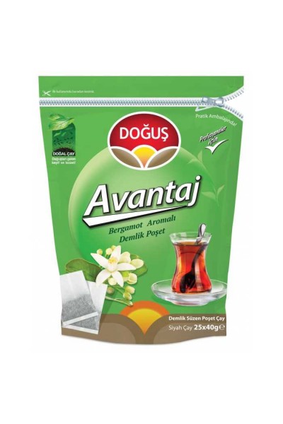 KRN022760 إبريق شاي Doğuş Avantaj بنكهة البرغموت 25x40 غرام