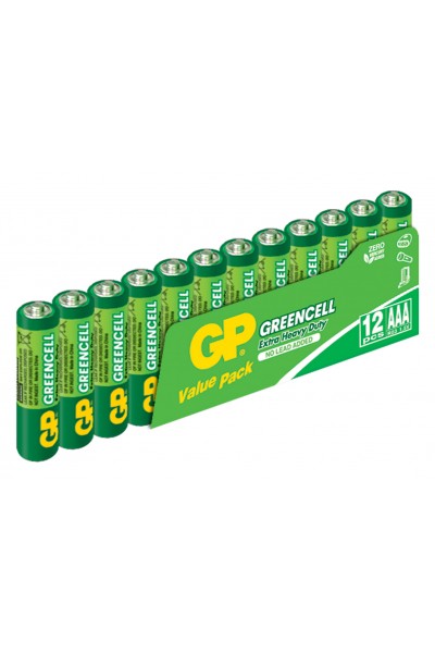 KRN022780 GP Greencel R03 AAA حجم بطارية قلم الزنك الرقيقة 12 حزمة GP24G-VS12