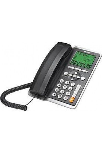 هاتف مكتبي KRN022800 Multitek MC 130 مزود بشاشة سوداء وعرض رقم المتصل