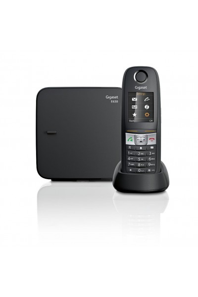 KRN022892 Gigaset E630 هاتف لاسلكي أسود بشاشة ملونة مضيئة ورسائل نصية قصيرة