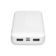 KRN023579 S-link P201 20.000mAh PRM Micro+Type-C+USB شاحن بطارية محمول أبيض Powerbank