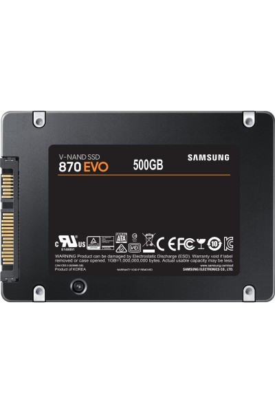 KRN023767 قرص صلب SSD سامسونج 500 جيجا 870 Evo 560MB-530MB-s Sata 2.5 بوصة (MZ-77E500BW)