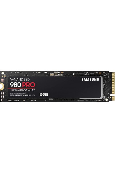 KRN023813 Samsung 500GB MZ-V8P500BW 980 PRO PCIe 4.0 NVMe M.2 SSD (قراءة 6900 ميجابايت - قرص صلب SSD كتابة 5000 ميجابايت)
