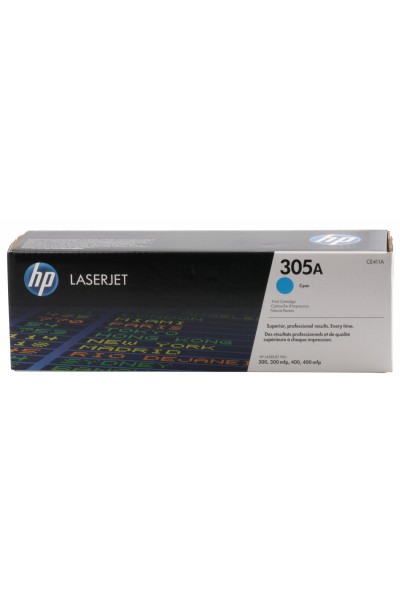 KRN023910 حبر HP 305A أزرق سماوي سعة 2600 صفحة CE411A