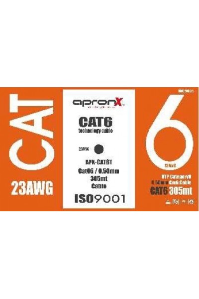 KRN023927 كابل Apronx Cat6 23AWG 305Mt خارجي 0,50 مم برتقالي Utp