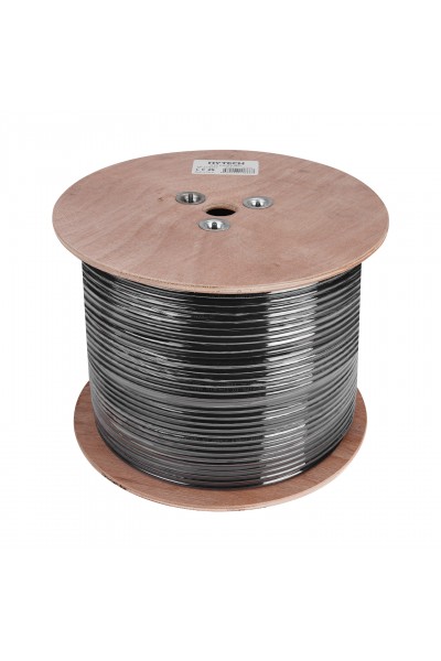 KRN023943 كابل خارجي Hytech HY-CAT619 Outdoor305mt رمادي-أسود 0,51 مم 23awg UTP CAT6