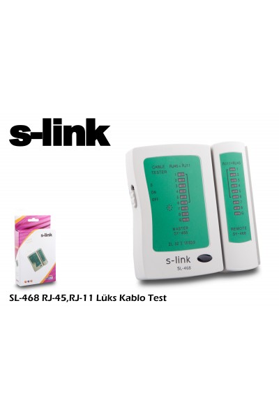 KRN023953 جهاز اختبار الكابلات S-link SL-468 rj-45 rj-11 Lux