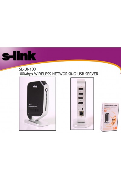 KRN024003 S-link SN-UN100 100mhps Wrls خادم USB للشبكات