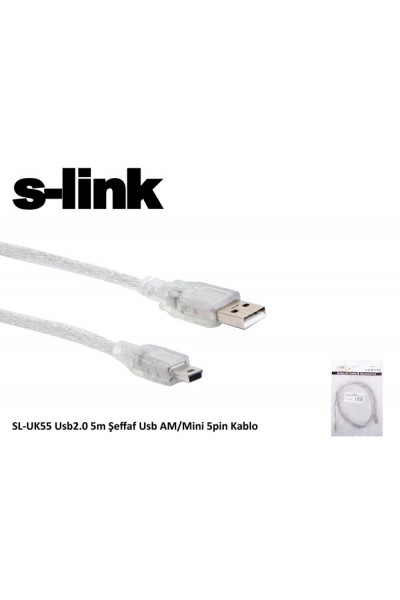 KRN024033 كابل كاميرا USB S-link SL-UK55 Mini 5p إلى 5m