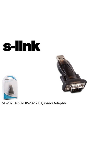 KRN024055 محول محول S-link sl-232 v1.0 USB إلى rs232 2.0