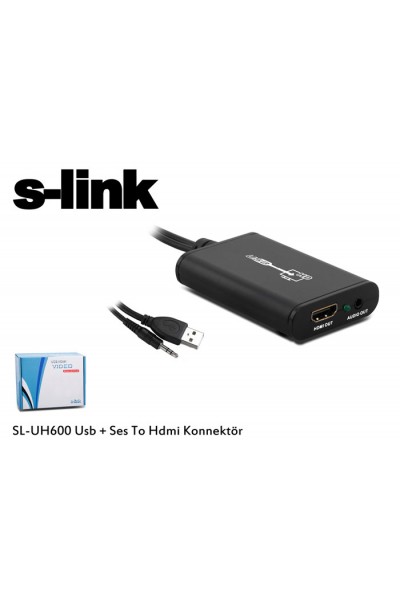 KRN024063 محول S-link SL-UH600 USB + الصوت إلى HDMI